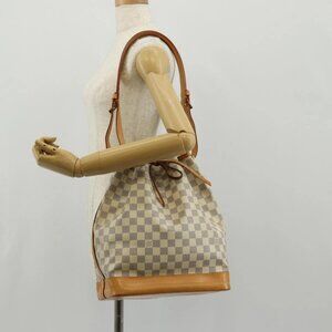 LOUIS VUITTON Damier Azur Noe Shoulder Bag N42222 LV Auth 138518V